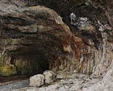 The Grotto of Sarrazine near Nans-sous-Sainte-Anne by Gustave Courbet